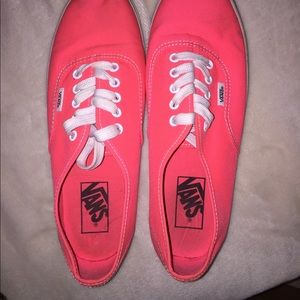 neon pink vans